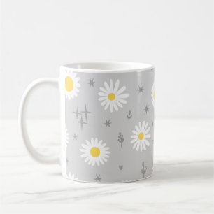 Gänseblümchen grau kaffeetasse