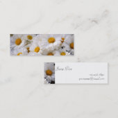 Gänseblümchen haben Überfluss [dünn] Mini Visitenkarte (Vorne/Hinten)