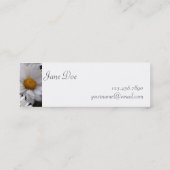 Gänseblümchen haben Überfluss [dünn] Mini Visitenkarte (Rückseite)