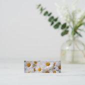 Gänseblümchen haben Überfluss [dünn] Mini Visitenkarte (Stehend Vorderseite)