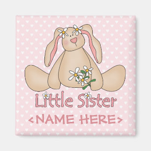 Gänseblümchen-Häschen-kleine Schwester Magnet