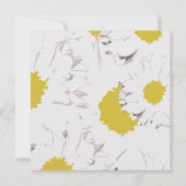 Gänseblümchen-Hochzeits-Einladung - von der Braut Einladung (Rückseite)