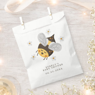 Gänseblümchen Hummel Biene Grün Babyparty Geschenktütchen