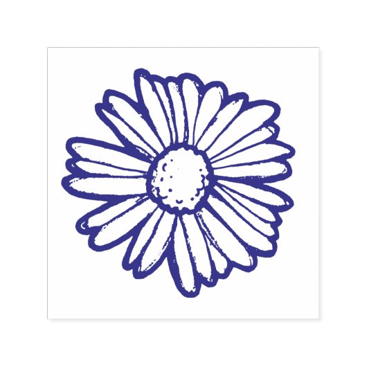 Gänseblümchen Illustration Permastempel (Design)