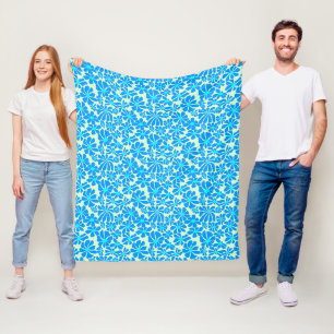 Gänseblümchen in 2 Schattierungen B02.bblue L Grün Fleecedecke