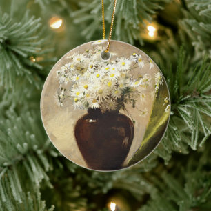 Gänseblümchen in einer Vase, Paul Fisher Keramik Ornament