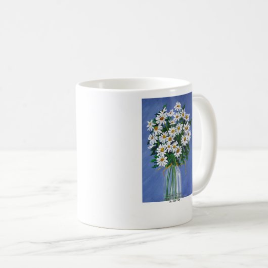 Gänseblümchen Kaffeetasse (VorderseiteRechts)