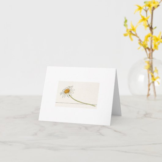 Gänseblümchen Karte (Gelbe Blume)