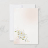 Gänseblümchen Karte zum Speichern des Datums (Rückseite)