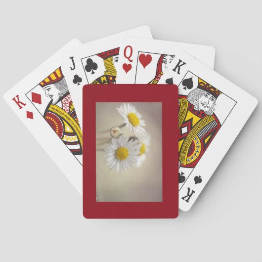 Gänseblümchen-Karten Spielkarten (Rückseite)