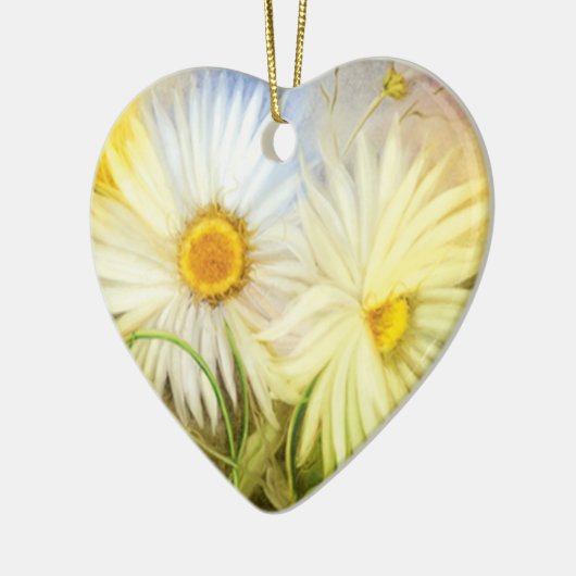 Gänseblümchen Keramik Ornament (Links)