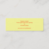 Gänseblümchen-" kleines Lesezeichen "der Mini Visitenkarte (Rückseite)