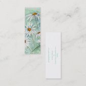 "Gänseblümchen-" kleines Lesezeichen Mini Visitenkarte (Vorne/Hinten)