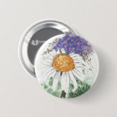 "Gänseblümchen-" Knopf Button (Vorne & Hinten)