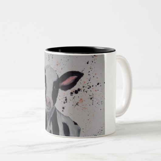 GÄNSEBLÜMCHEN Kuh Zweifarbige Tasse (VorderseiteRechts)