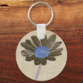 Gänseblümchen-Kunst Keychain Schlüsselanhänger (Vorderseite)