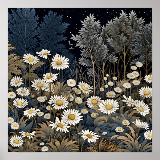 Gänseblümchen-Kunstprint Poster (Vorne)