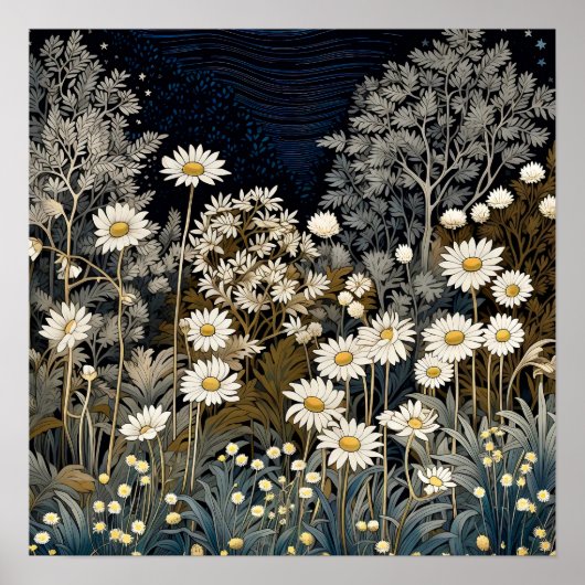 Gänseblümchen-Kunstprint Poster (Vorne)