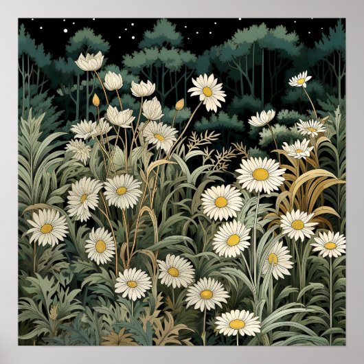 Gänseblümchen-Kunstprint Poster (Vorne)