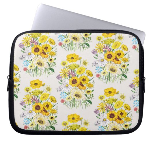 Gänseblümchen Laptopschutzhülle (Vorderseite)