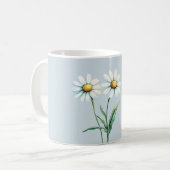 Gänseblümchen leben im Moment Kaffeetasse (Vorderseite Links)