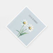 Gänseblümchen leben im Moment Serviette (Ecke)