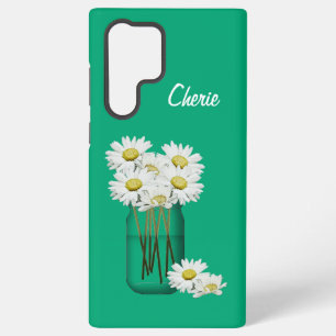 Gänseblümchen-Mason-Glas Samsung Galaxy Hülle