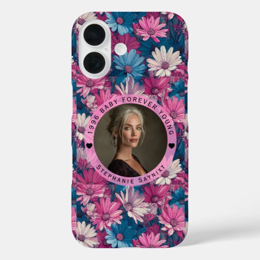 Gänseblümchen-Meilenstein-Geburtstag Zeitgenössisc Case-Mate iPhone Hülle (Rückseite)