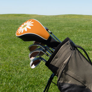 Gänseblümchen mit Anfangsbuchstabe Orange Golf Headcover