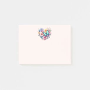 Gänseblümchen mit einem schönen Schmetterling Post-it Klebezettel