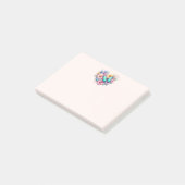 Gänseblümchen mit einem schönen Schmetterling Post-it Klebezettel (angewinkelt)