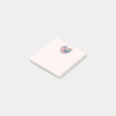 Gänseblümchen mit einem schönen Schmetterling Post-it Klebezettel (angewinkelt)