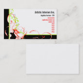 Gänseblümchen-Mod - Rot u. Grün Visitenkarte (Vorne/Hinten)