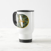 Gänseblümchen-Monogramm Anfangsbuchstabe D Persona Reisebecher (Vorderseite Links)