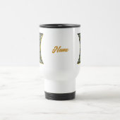 Gänseblümchen-Monogramm Anfangsbuchstabe I Persona Reisebecher (Mittel)