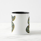 Gänseblümchen-Monogramm Anfangsbuchstabe S Tasse (Zentrum)