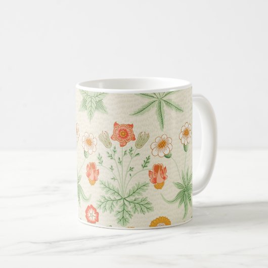 Gänseblümchen-Muster durch William Morris Kaffeetasse (VorderseiteRechts)