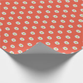 Gänseblümchen-Muster Geschenkpapier (Ecke)