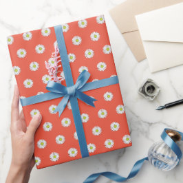 Gänseblümchen-Muster Geschenkpapier