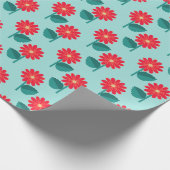 Gänseblümchen-Muster-Geschenkpapier Geschenkpapier (Ecke)