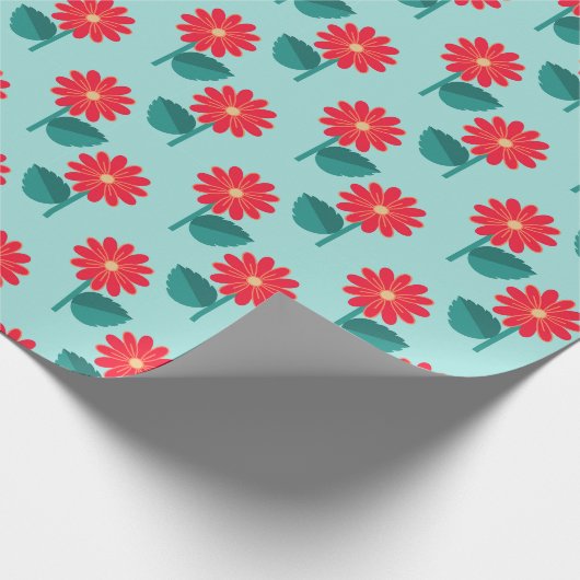 Gänseblümchen-Muster-Geschenkpapier Geschenkpapier (Ecke)