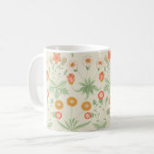 Gänseblümchen-Muster (von William Morris) Kaffeetasse (Vorderseite Links)