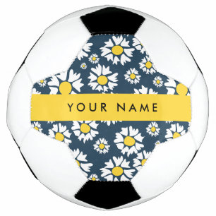 Gänseblümchen-Muster, Weiße Gänseblümchen, Ihr Nam Fußball