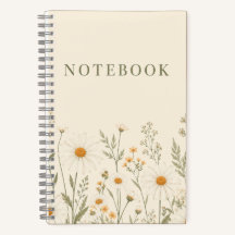 Gänseblümchen Notizbuch –  Gepunktetes Journal