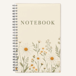 Gänseblümchen Notizbuch –  Gepunktetes Journal
