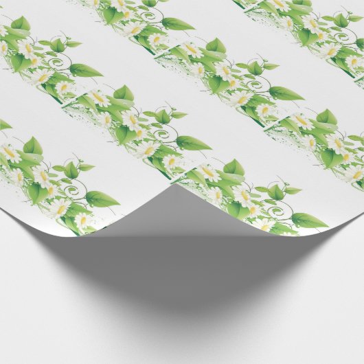 Gänseblümchen-Packpapier Geschenkpapier (Ecke)