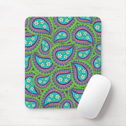 Gänseblümchen-Paisley-Mausunterlage Mousepad (Mit Mouse)