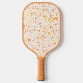 Gänseblümchen-Patch mit orangefarbenem Pickleball- Pickleball Schläger (Rückseite)
