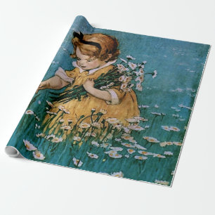 Gänseblümchen pflücken von Jessie Willcox Smith Geschenkpapier