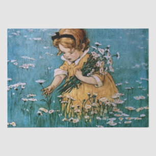 Gänseblümchen pflücken von Jessie Willcox Smith Seidenpapier